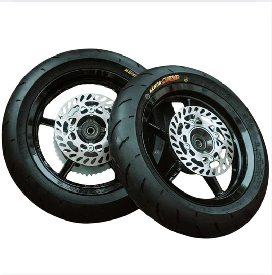 Tuttio Supermoto Wheel Set (Comes with Rotors and Sprocket)